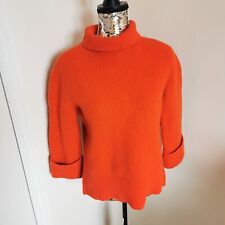 & Other Stories Roll Neck Jumper Stockholm Atelier Orange Wool Blend Size XS, used for sale  Shipping to South Africa
