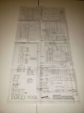 Gottlieb TARGET POOL Pinball Schematic, used for sale  Shipping to South Africa