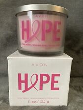 Tarro de vidrio Avon Candle Hope perfumado 3 mecha 11 oz segunda mano  Embacar hacia Argentina