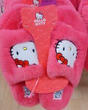 Pantuflas acogedoras Sanrio Hello Kitty rosa caliente tallas del Reino Unido 3-8 segunda mano  Embacar hacia Argentina