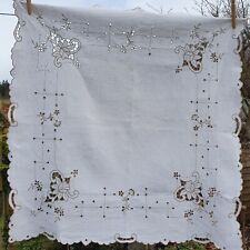 Vintage linen embroidered for sale  PERTH