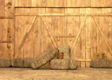 Rustic Wood Barn Door Stable Hay Scene 10x8FT Vinyl Background Studio Backdrop for sale  Shipping to South Africa
