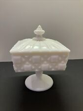 Used, Vintage Westmoreland milk glass candy dish with lid - Beautiful Design Work for sale  Shipping to South Africa