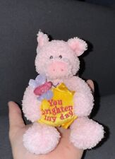 Pelúcia de porco rosa Mini Gund Special Thoughts You Brighten My Day, usado comprar usado  Enviando para Brazil