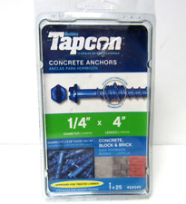 Tapcon 1/4 pol. x 4 pol. Âncoras sextavadas de concreto, bloco, Brink (pacote com 25) 24345 comprar usado  Enviando para Brazil