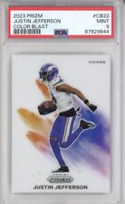 Used, 2023 Prizm Football Justin Jefferson Color Blast Veritcal SSP PSA 9 MINT for sale  Shipping to South Africa