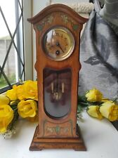 SUPERB ART NOUVEAU ANTIQUE MINIATURE GRANDFATHER CLOCK c1900+WORKING PENDULUM for sale  Shipping to South Africa