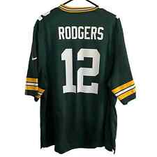 Usado, Camiseta deportiva verde para hombre XL de los Aaron Rodgers #12 de los Green Bay Packers de la NFL en el campo segunda mano  Embacar hacia Mexico