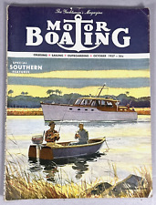 De colección Motor Boating The Yachtsmen's Magazine octubre 1957 crucero y vela fueraborda segunda mano  Embacar hacia Argentina