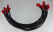 Usado, Lote de 10 40" 6 AWG Cable de batería de cobre rojo único con anillos conectores de lengüeta segunda mano  Embacar hacia Argentina