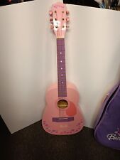 Guitarra, alça e capa vintage 2004 Mattel Barbie rosa roxo floral 32" tamanho infantil  comprar usado  Enviando para Brazil