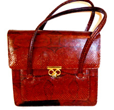 Rotbraune vintage handtasche gebraucht kaufen  Selm