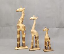 Wooden giraffe set for sale  SOUTHMINSTER