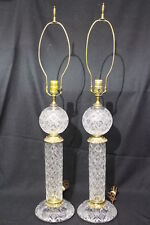 Pair faceted crystal for sale  Aurora