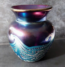 Used, OKRA IREDESCENT VASE GREAT DETAIL--HEIGHT 4"--NICE DETAIL & COLOURS for sale  Shipping to South Africa