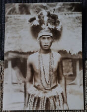 Zdjęcie prasowe Portret Samoner w biżuterii tanecznej Samoa Pacyfik Morze Południowe Ocean na sprzedaż  Wysyłka do Poland