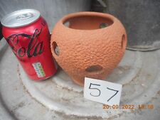 Usato, 1 x vaso vintage gettato a mano, vaso di argilla di terracotta, ciotola per orchidee, 5" (57) usato  Spedire a Italy