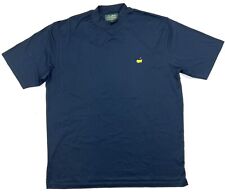 Camisa masculina vintage Masters Golf Amen Corner XL gola simulada azul marinho algodão pima comprar usado  Enviando para Brazil