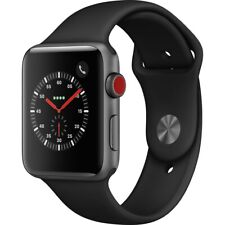 Apple Watch Series 3 42mm cinza espacial, pulseira esportiva preta (GPS + CELULAR) (MTGT2LL/A), usado comprar usado  Enviando para Brazil