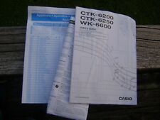 Casio CTK-6200 6250 6600 Guia do Usuário e Configurações Novo no Pacote comprar usado  Enviando para Brazil