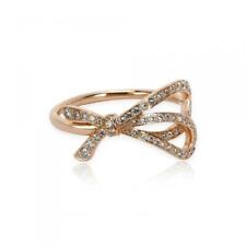 Tiffany & Co. Diamond 18k Rose Gold Ribbon Bow Ring Size 4.75 for sale  Boca Raton