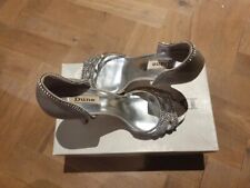 dune silver diamante sandals for sale  GLASGOW