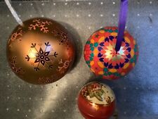 Christmas baubles open for sale  UK