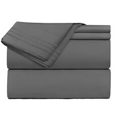 1800 Queen Or King Bed Sheets Ultra Soft Microfiber Deep Pocket 4 Pc Sheet Set for sale  Shipping to South Africa