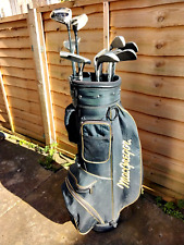 12 GOLF CLUBS - WILSON & DONNAY & WEDGWOOD & MACGREGOR CADDY BAG & GOLF BALLS for sale  Shipping to South Africa
