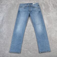 Rag & Bone Jeans Mens 31x28 Blue Fit 2 Slim Straight Button Fly Denim Casual for sale  Shipping to South Africa