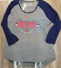 UNDER ARMOUR Heat Gear Boston Red Socks 3/4 sleeve top size Large soft cotton  for sale  Shipping to Canada