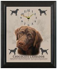 Chocolate labrador clock d'occasion  Expédié en Belgium