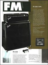 Usado, Amplificador de guitarra Fender FM Series 100H 412SL anuncio 8 x 11 amplificador publicidad impresión segunda mano  Embacar hacia Argentina