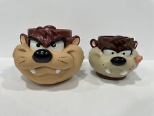 Caneca Taz Tasmanian Devil xícaras de café de plástico Warner Bros Looney Tunes 1993/1995, usado comprar usado  Enviando para Brazil