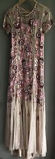 Used, No1 Jenny Packham Embellished Long Dress Size 12/14 Peach Pink for sale  Shipping to South Africa
