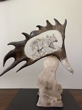 Caribou antler carving for sale  USA