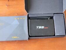 Used, T95 MAX Android TV Box w/ Remote Quad Core for sale  Shipping to South Africa
