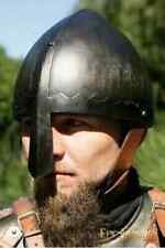 Usado, Capacete nasal medieval viking normando acabamento escuro larp cosplay capacete de aço armadura comprar usado  Enviando para Brazil