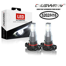 Par de farol de neblina LED 5202 H16 6000K para GMC Sierra 1500 2007-2015 Yukon XL 07-13 comprar usado  Enviando para Brazil