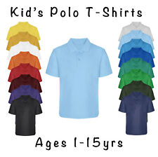 Camisa polo lisa infantil masculina feminina idades 1 2 3 4 5 6 7 8 9 10 11 12 13 14 15  comprar usado  Enviando para Brazil