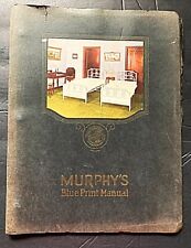 1925 Murphy Bed Blue Print Manual & Catalog, used for sale  Los Angeles