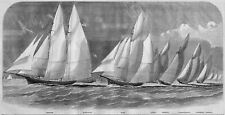 REGATA NEW YORK IATE CLUBE VELA ESTACA-BARCO NARRAGANSETT REGATA ANTIGA 1860, usado comprar usado  Enviando para Brazil