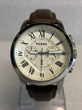 Fossil Grant Mens Brown Leather Strap Watch. FS4735IE., used for sale  Shipping to South Africa