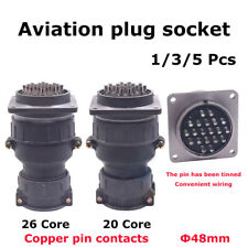 Conector de aviação 20/26 núcleos plugue soquete cabo conector circular 1/3/5 peças comprar usado  Enviando para Brazil