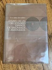 Diccionario Español de Sinonimos y Antonimos, Sainz de Robles, 1971 2a reimpresión segunda mano  Embacar hacia Argentina