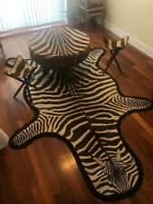 Zebra skin table for sale  HOUNSLOW