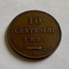 moneta 10 centesimi 1894 usato  Civezzano