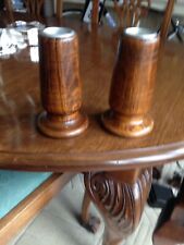 Vintage oak candlesticks for sale  PONTYCLUN