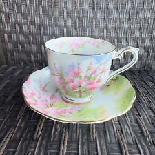 Vintage Royal Albert Blossom Time Bone China Teacup England Reg 799933 Scalloped for sale  Shipping to South Africa