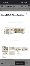 sectional white piece for sale  Travis AFB